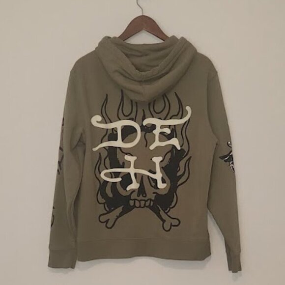 Ed Hardy Men's Love Kills Slowly Hoodie Size Medium - Picture 4 of 5